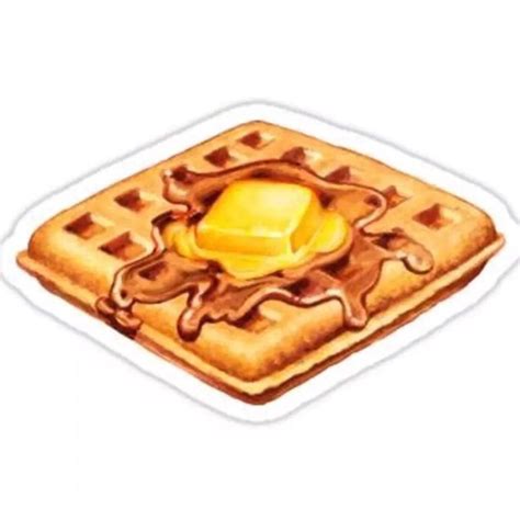 Pin By Geral Tablas On Stickers Food Stickers Yummy Waffles Waffles