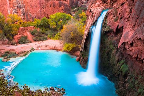 Havasupai Falls In Grand Canyon National Park Arizona Places To