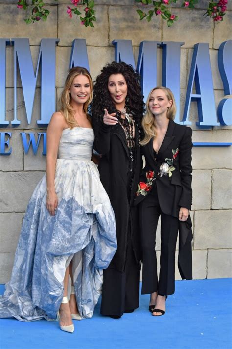 Photo Amanda Seyfried Lily James Meryl Streep La Premi Re De Mamma Mia Here We Go Again