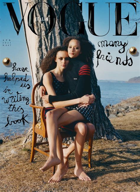 Binx Walton And Selena Forrest Cover Vogue Italia April 2021 By Miranda Barnes Fashionotography