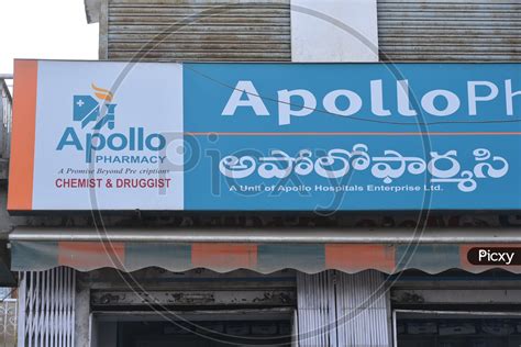 Image of Apollo Pharmacy Sign Board-TY052562-Picxy