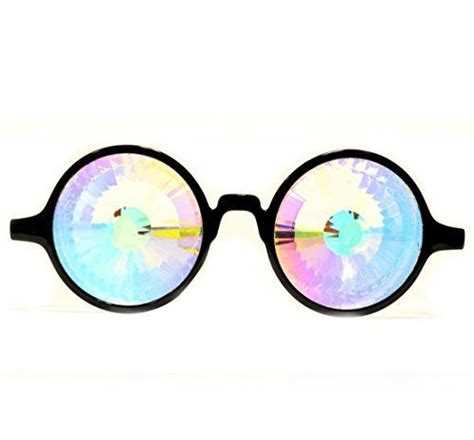glofx black kaleidoscope glasses rainbow wormhole kaleidoscope glasses rave glasses