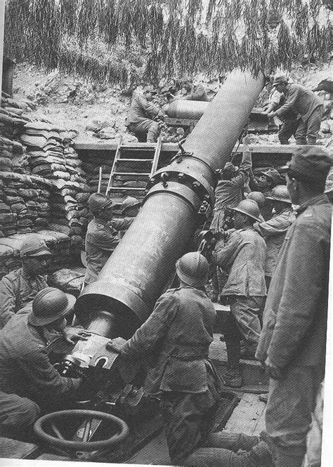 Italian 240mm Mortar On The Alps Front World War I World War