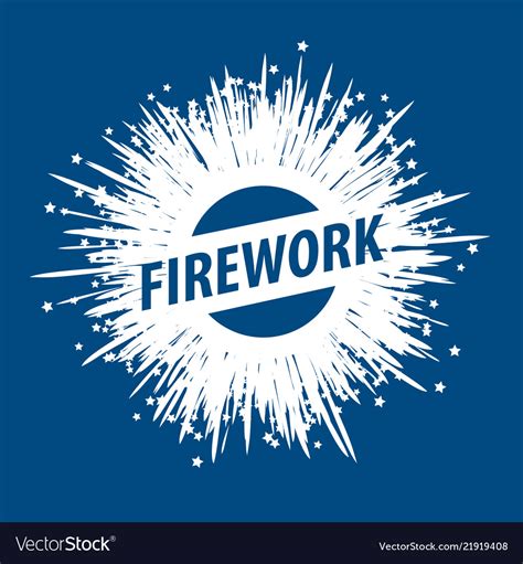 Logo For Fireworks Royalty Free Vector Image Vectorstock