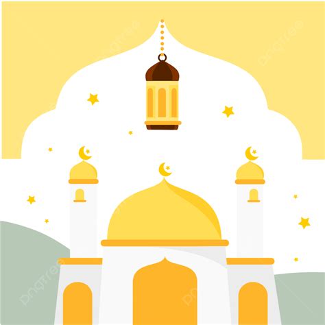 Gambar Masjid Putih Ramadhan Kareem Kartun Ramadhan Clipart Lentera