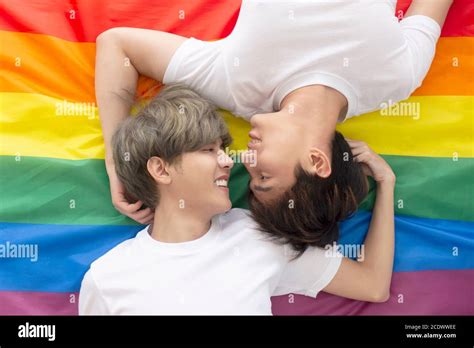 Homosexuell Paare Junge Jungen Asiatische M Nner Lgbt Konzepte Stockfotografie Alamy