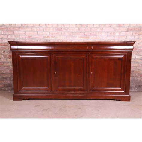 Grange French Provincial Cherry Wood Sideboard Credenza Or Bar Cabinet