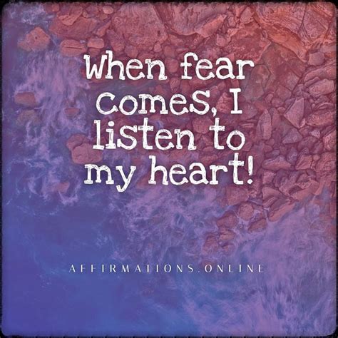 Affirmations To Overcome Fear Healing Affirmations Enlightenment