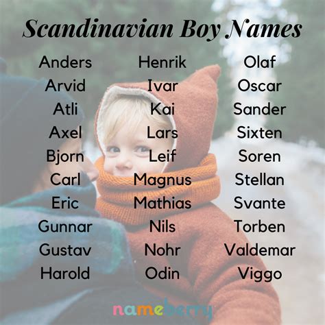 Scandinavian Names For Boys Artofit