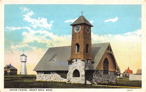 Brant Rock Massachusetts Union Chapel Exterior Antique Postcard K104268