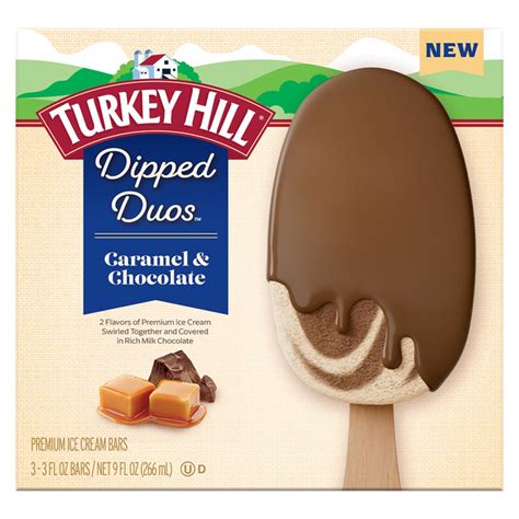 Save On Turkey Hill Dipped Duos Ice Cream Bars Caramel Chocolate 3