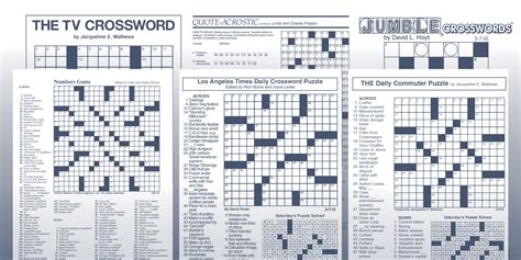 La Times Printable Crossword Puzzles Printable Crossword Puzzles