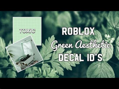 Roblox Green Aesthetic Decal Ids