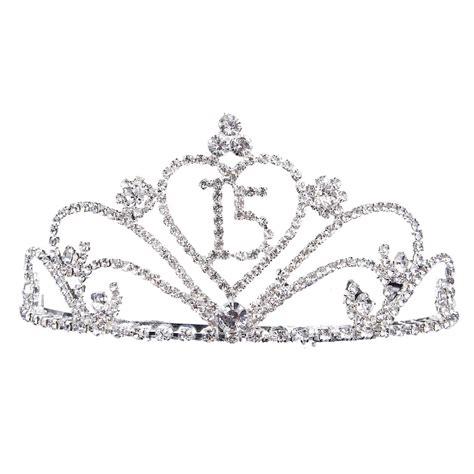 Rhinestone Mis Quince Anos Tiara Corona Sweet 15 Birthday Princess