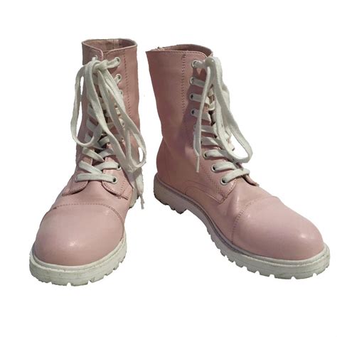 Pastel Pink Combat Boots ⭐️⭐️⭐️ About The Item Depop
