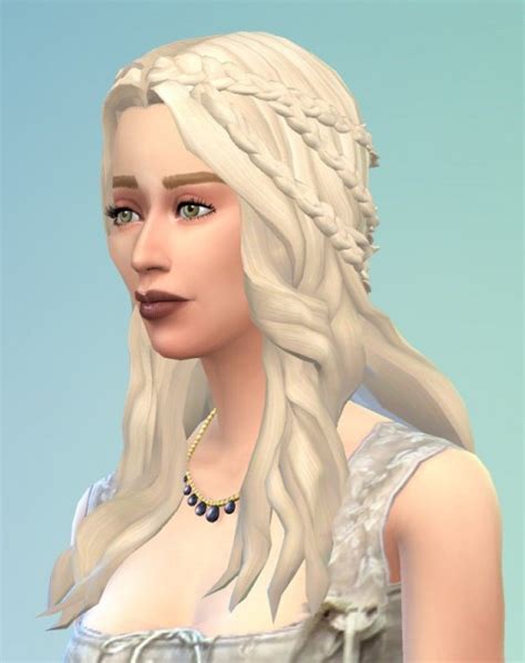 Birksches Sims Blog Khaleesi Hair For Her Sims 4 Hairs