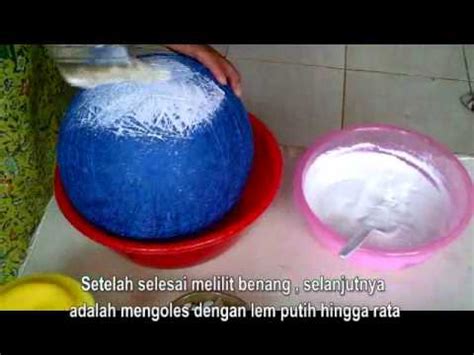 Cara membuat lampion untuk diterbangkan. How to make a string pendant lamp Cara membuat Lampion ...