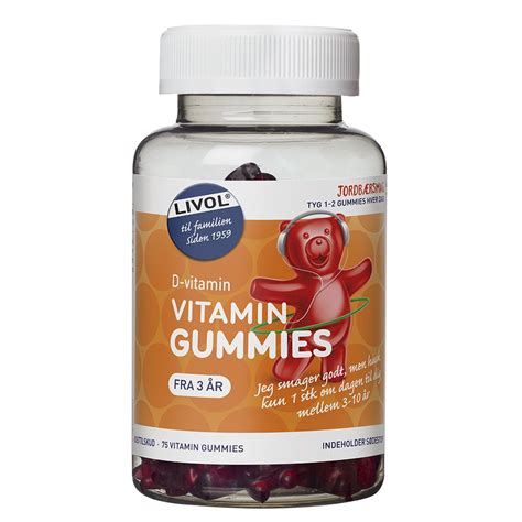 köp livol vitamin gummies d vitamin 10 µg 75 st hos