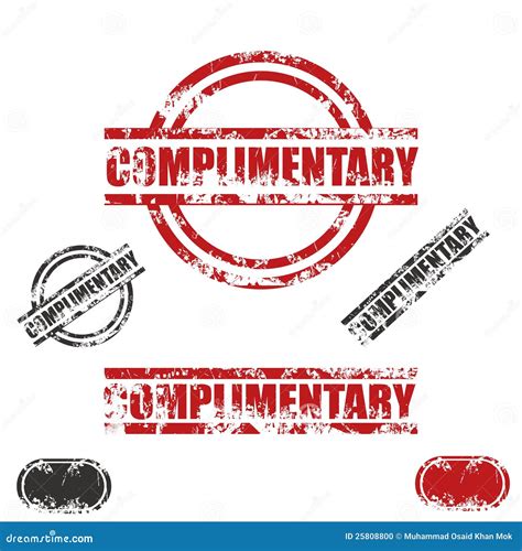 Complimentary Grunge Stamp Set Stock Photo Image 25808800