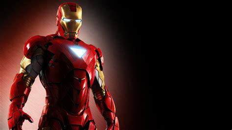 Masaüstü Kırmızı Süper Kahraman Demir Adam Tony Stark