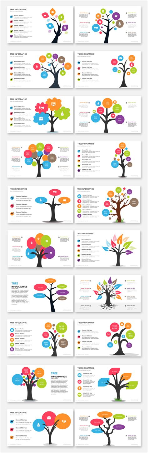 Tree Infographic Powerpoint Template Templatemonster