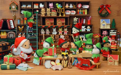 Wallpaper Toys Miniatures Families Christmas Presents Elves Toy