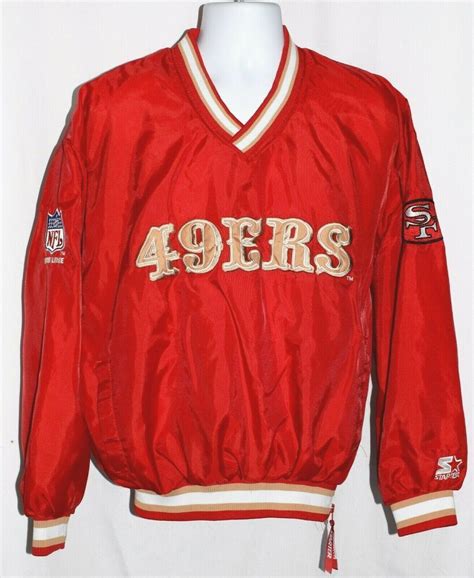 Starter Proline Nfl Vintage Large Authentic 49ers Niners Pullover