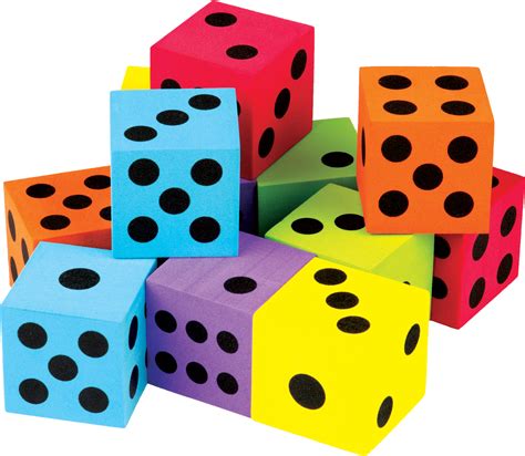 Colorful Large Dice 12 Pack Learn About Place Value Math Operations