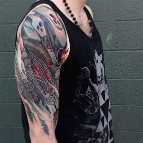 Abstract robot tattoo on sleeve. Cyborg, Mecha, Robot Arm, tattoo | Tatoo, Tatuagens