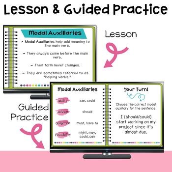 Modal Auxiliary Verbs Unit Grammar Practice Th Grade By Passport To Teaching