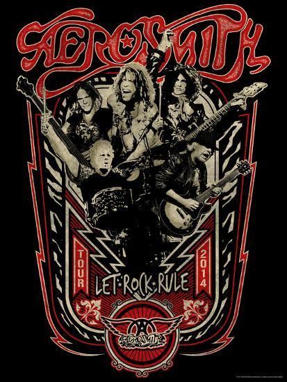 Aerosmith Let Rock Rule World Tour Poster Rock