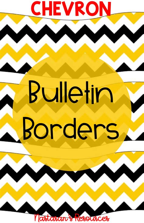 Chevron Bulletin Board Border