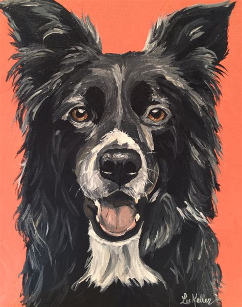 Custom Dog Painting Custom Dog Portrait By Hippiehoundusa On Etsy
