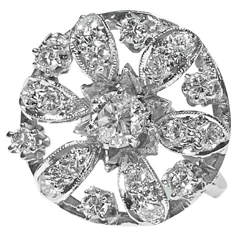 Vintage 175 Carat Diamond And Platinum Pin For Sale At 1stdibs
