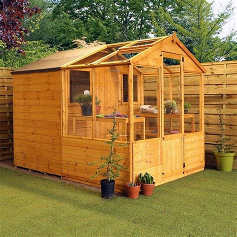 The 8 X 6 Mercia Greenhouse And Shed Combi Is A Perfect Solution For