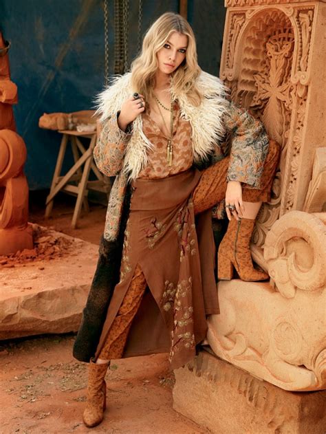 Stella Maxwell Is Bohemian Luxe In Vogue Russia Editorial Fashion