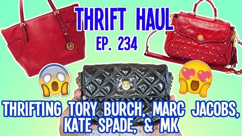 Thrifting Tory Burch Marc Jacobs Kate Spade And Mk Thrift Haul Ep