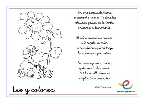 Cortos Poemas De Tres Estrofas Para Niños 34 Poemas Para El Dia Del