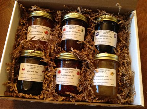 Amish Jam Set Of All 6 Flavors 8oz By The Country Kitchen