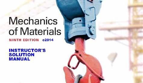 mechanics of materials solution manual