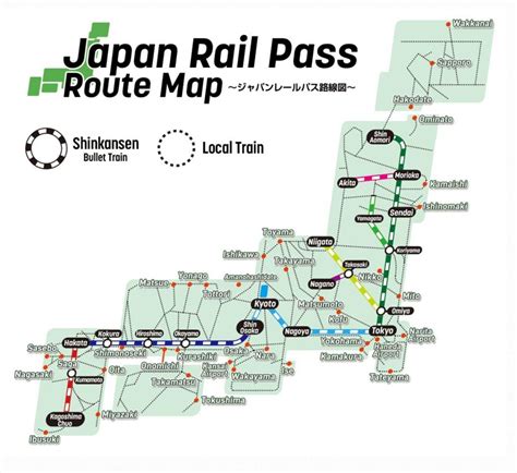 Jr Pass Japan Map Jr Pass Map Japan Eastern Asia Asia