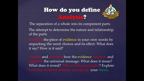 Use Evidence And Analysis To Support A Thesis Youtube