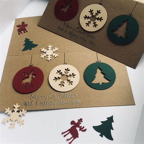 Weihnachtskarte klassisch | Diy christmas cards, Christmas card crafts