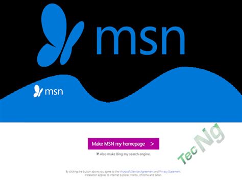 Msn Home Page Make Msn My Homepage Msn Home Page News Tecng