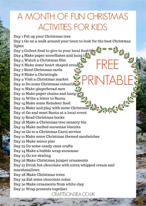 Sometimes the only reason we even put up a christmas tree is because of the little ones. A Month of Fun Christmas Activities For Kids: Free ...
