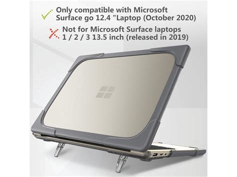 Microsoft Surface Laptop Go 124 Inch Case Heavy Duty Hard Shell