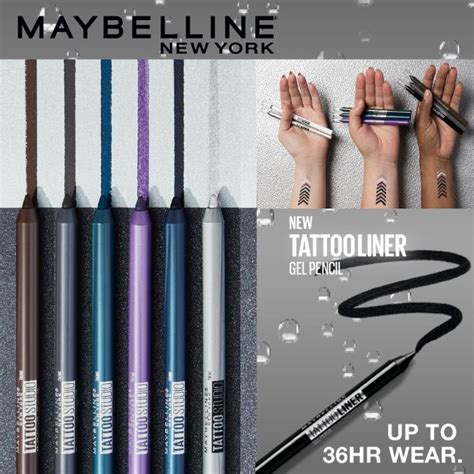Maybelline 36 hour tattoo eyeliner. Maybelline New York Tattoo Studio Gel Liner Pencil Striking Navy