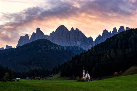 St Johann Church Santa Maddalena Val Di Funes Dolomia Italia