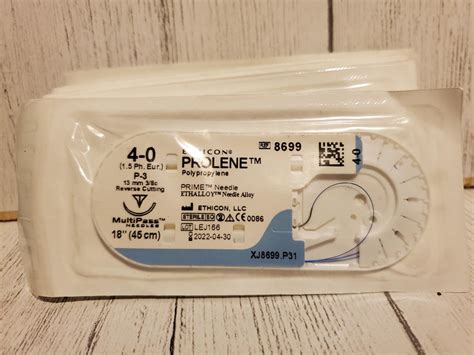 Prolene Ethicon Size 4 0 8699g Individual Suture Packs Keebomed