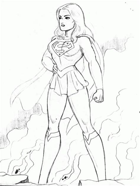 Coloring Pages Supergirl From Movies Coloring Pages Blogs Coloring